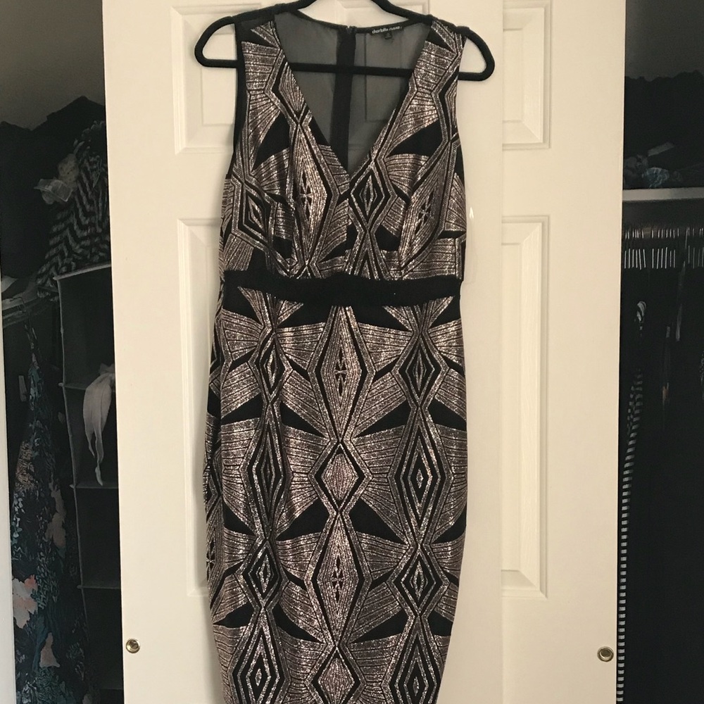 Champagne Glitter Party Dress